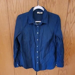 Denim long sleeve button down